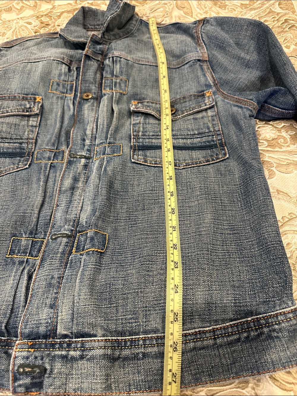 Ralph Lauren Polo Jeans Classic Washed Denim Jacket - Light Blue Size Large - Picture 13 of 14